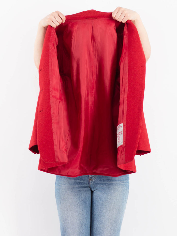 Vintage 90's Women Harris Tweed Jacket in RedZ9517