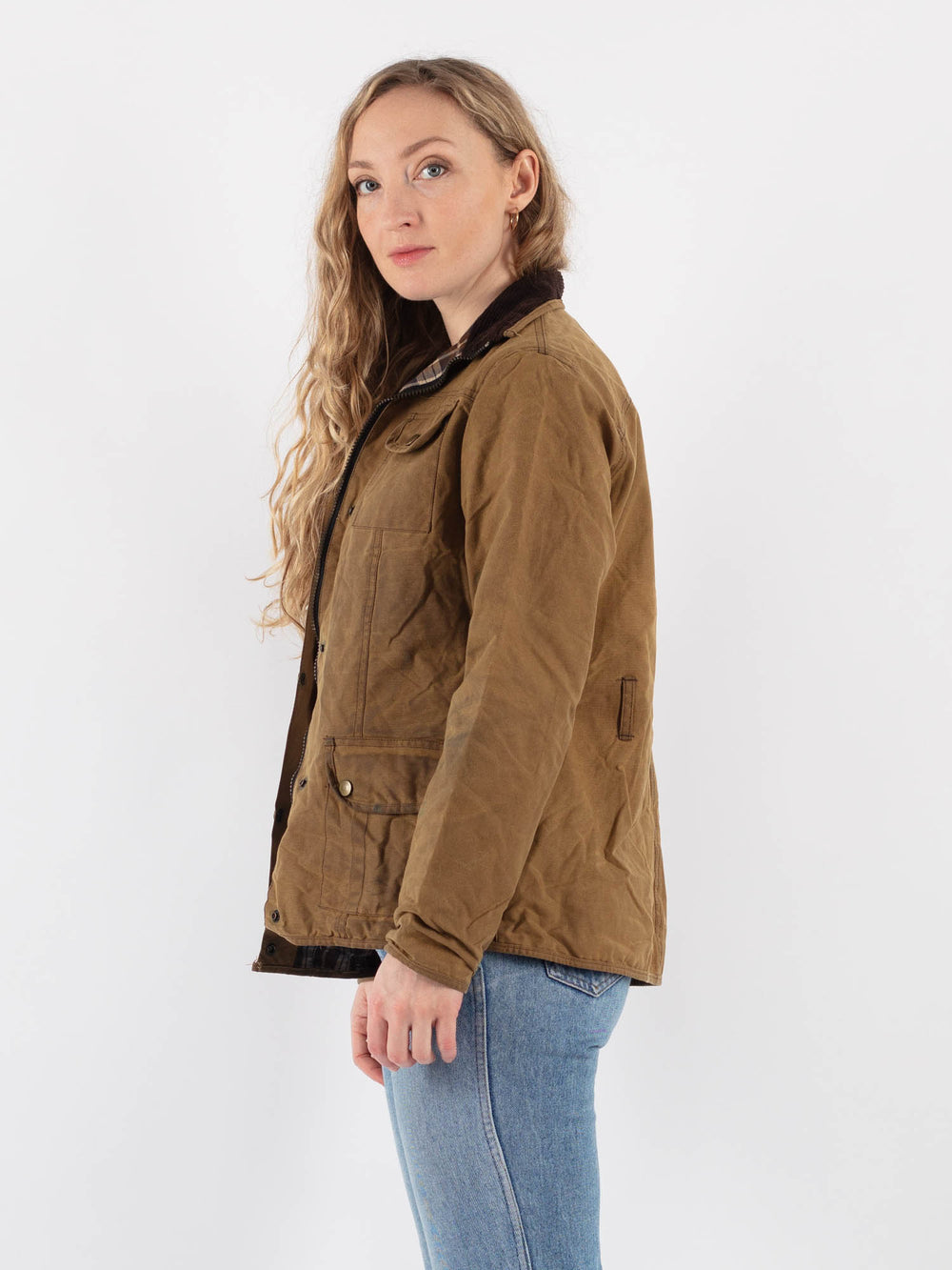 Vintage 90's Women Jacket in Brown