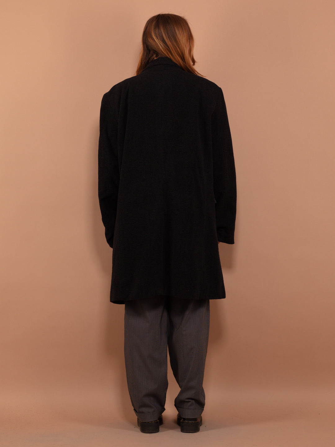 Vintage 90's Women Wool Blend Coat in Gray - NorthernGrip