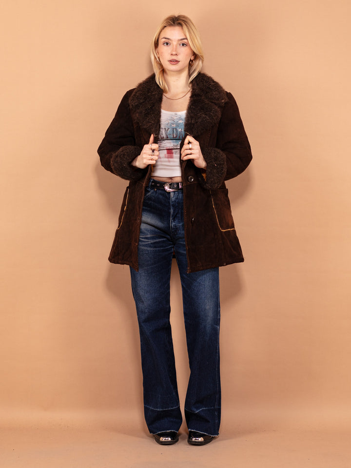 Vintage 70's Penny Lane Sheepskin Coat in Brown - NorthernGrip