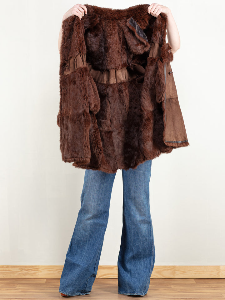 Vintage 70's Real Fur Women Coat - NorthernGrip