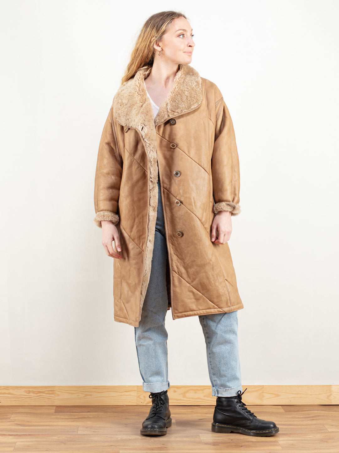 Vintage 70's Shearling Leather Coat - NorthernGrip