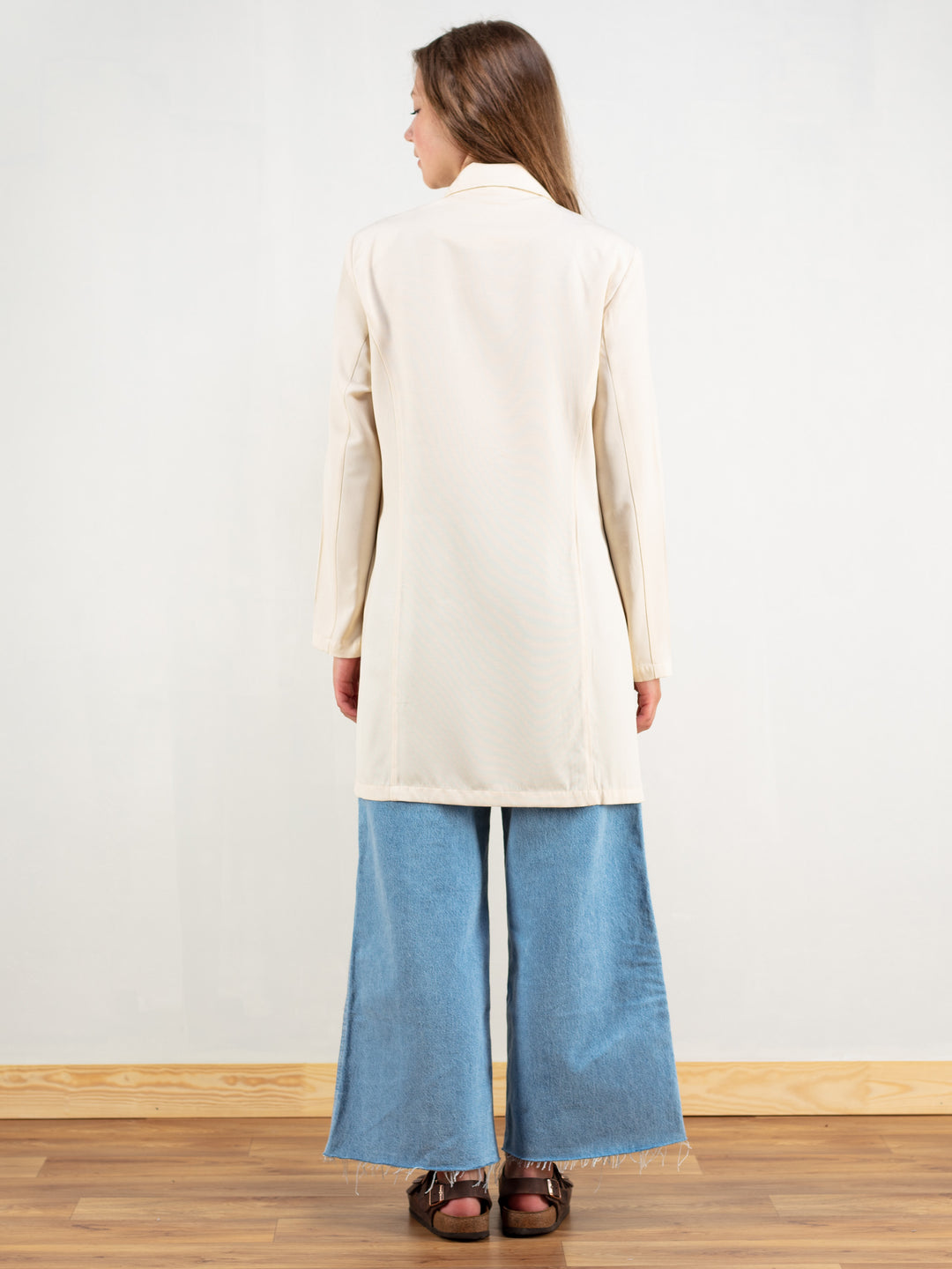 Vintage 80's Women Longline Blazer Jacket - NorthernGrip