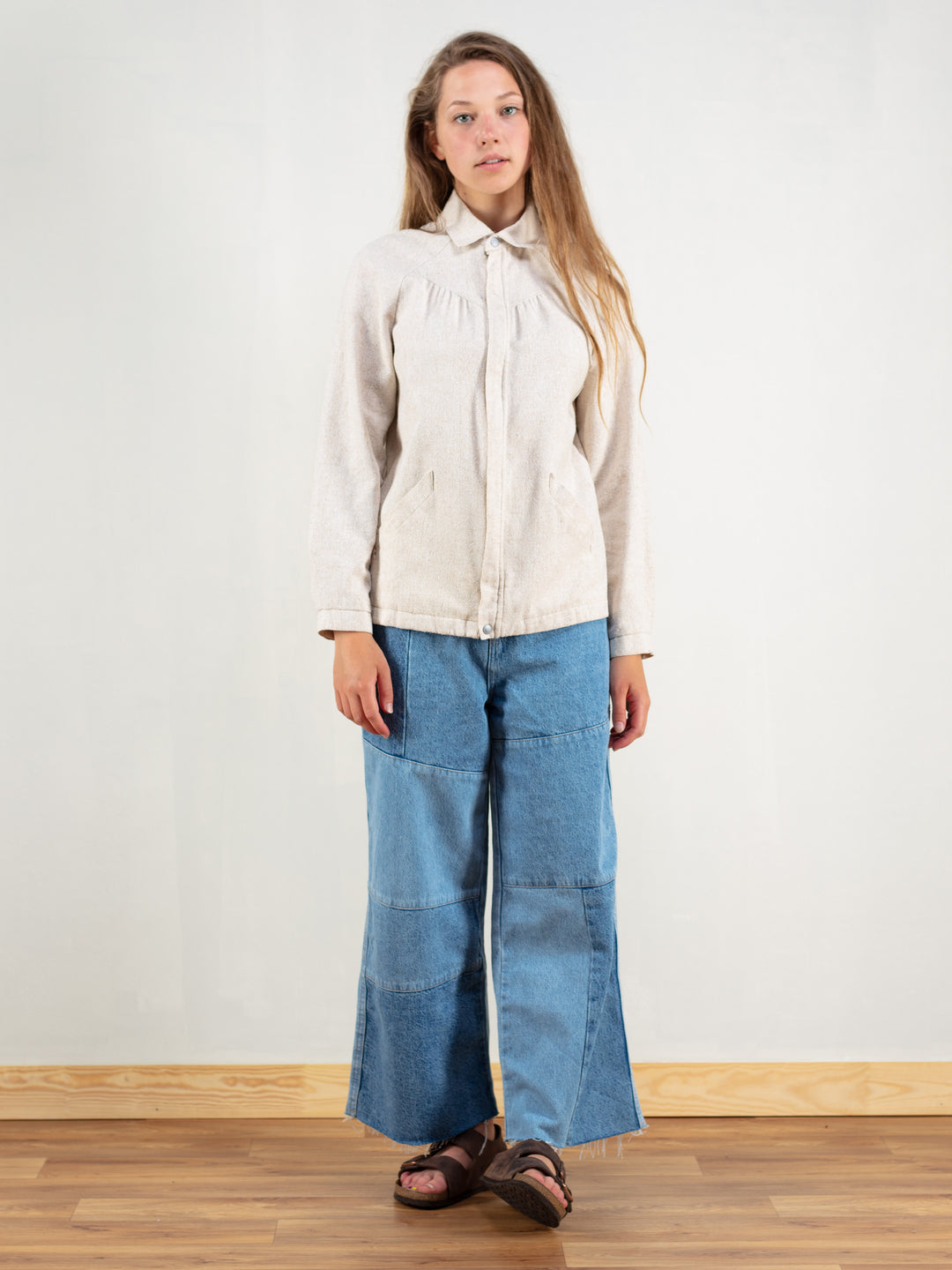 Vintage 90's Women Neutral Color Shacket - NorthernGrip