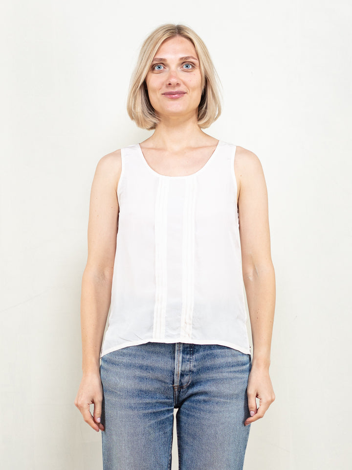 Vintage 90's Women Silk Sleeveless Top - NorthernGrip