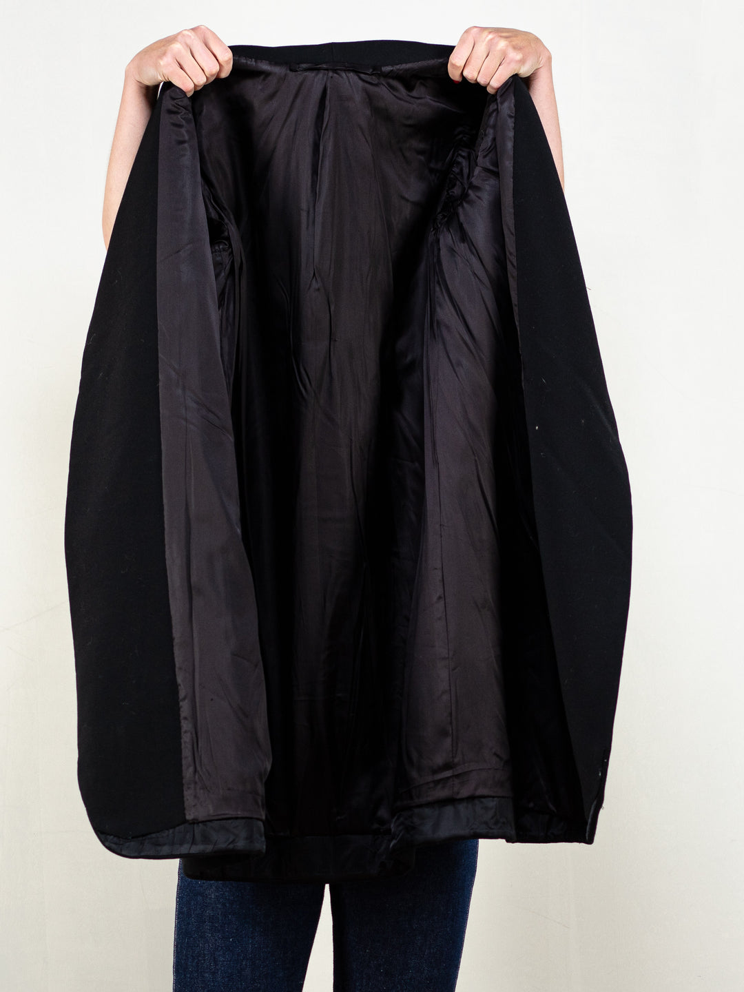 Vintage 60's Women Wool Blend Wrap Coat - NorthernGrip