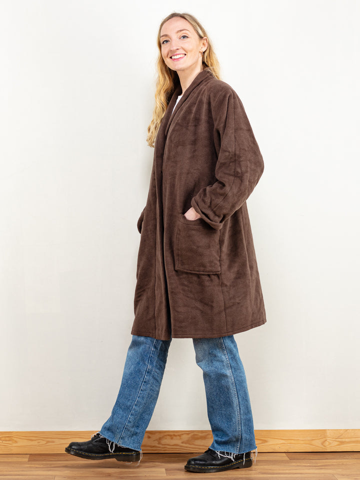 Vintage 90's Women Winter Coat in Brown - NorthernGrip