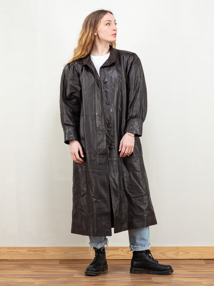 Vintage 80's Women Leather Coat - NorthernGrip