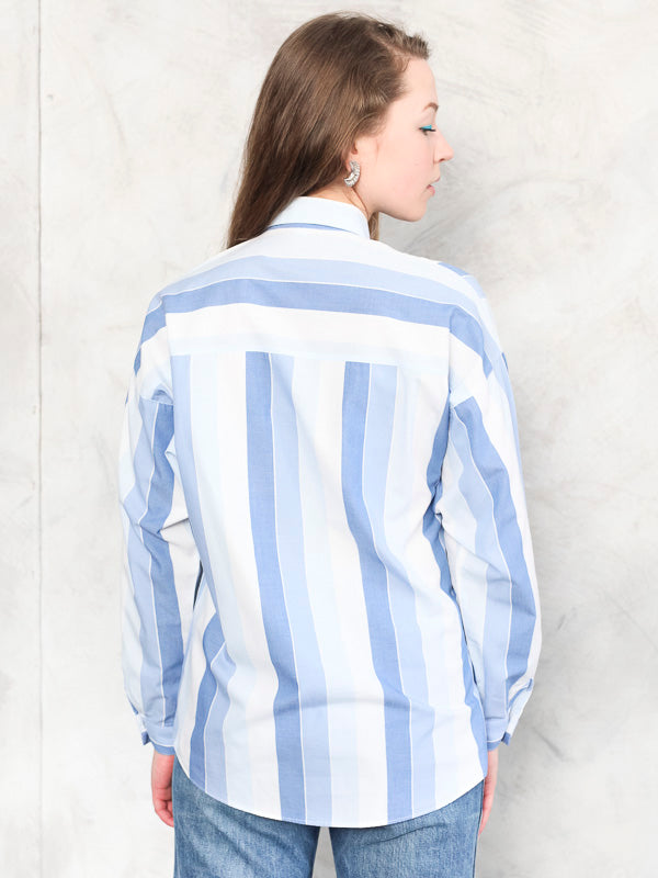 Vintage 80's Women Striped Shirt - NorthernGrip