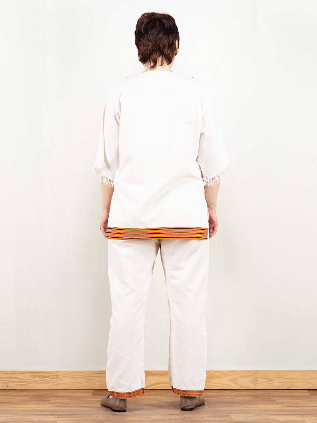 Vintage 70's Women Cotton Pantsuit - NorthernGrip
