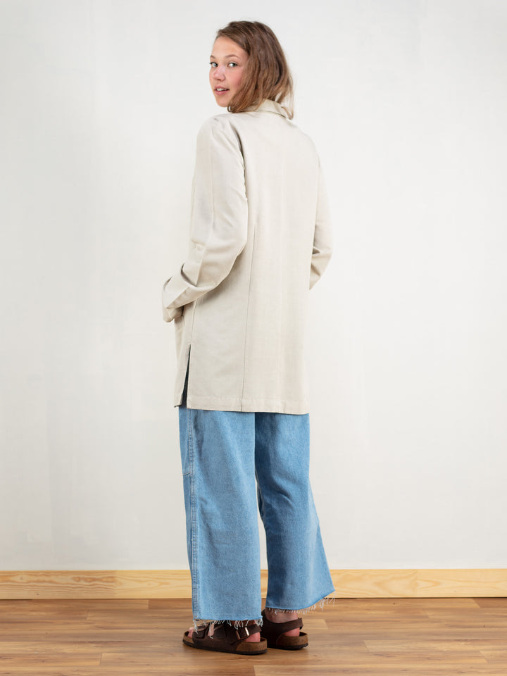 Vintage 90's Grey Women Blazer Jacket - NorthernGrip