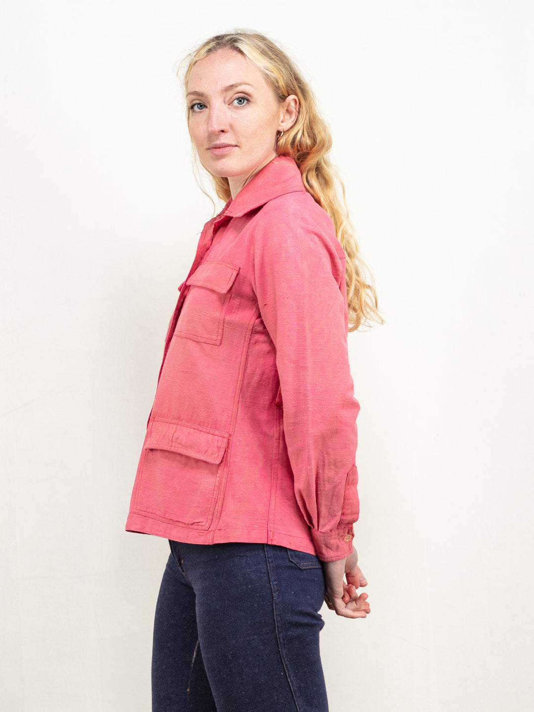 Vintage 70's Women Pink Light Jacket - NorthernGrip