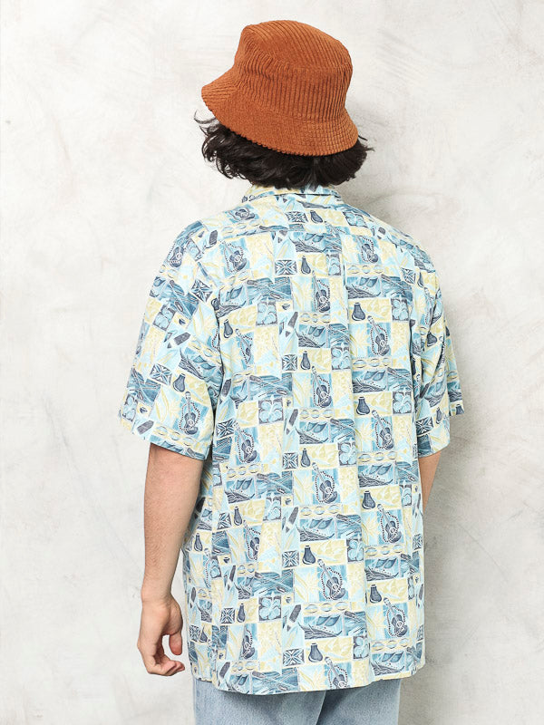 Vintage 90's Hawaiian Men Shirt - NorthernGrip