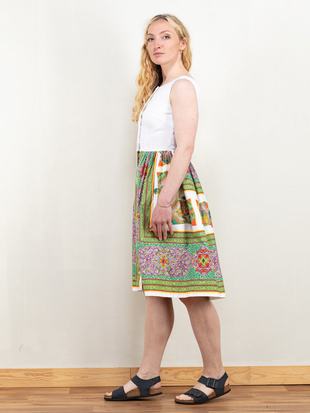 Vintage 70's Women Sleeveless Dress - NorthernGrip