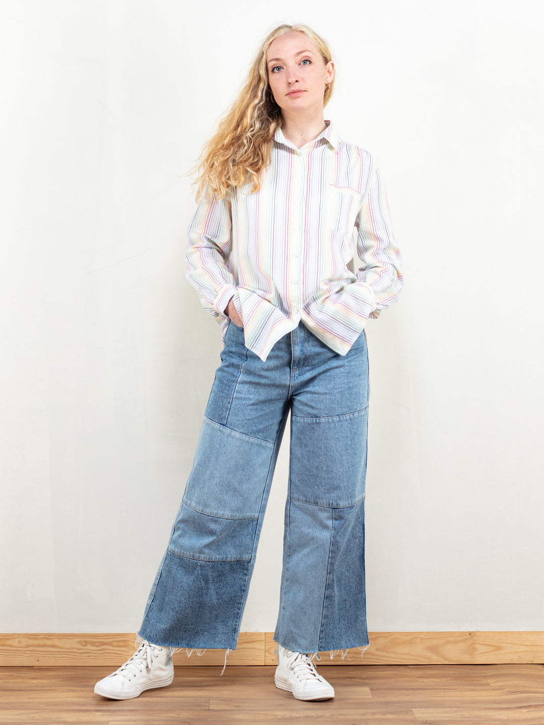 Vintage 90's Women Striped Shirt - NorthernGrip