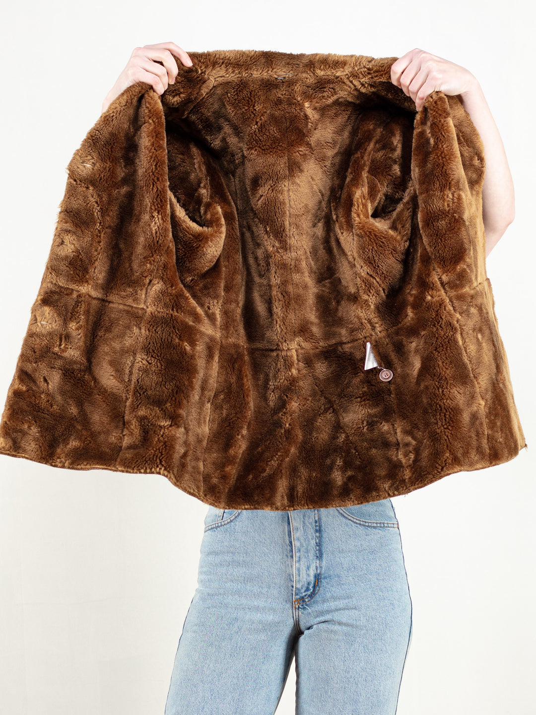 Vintage 70's Women Brown Sherpa Jacket - NorthernGrip