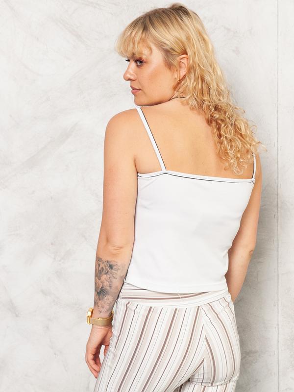 Vintage Y2K White Women Cami Top - NorthernGrip