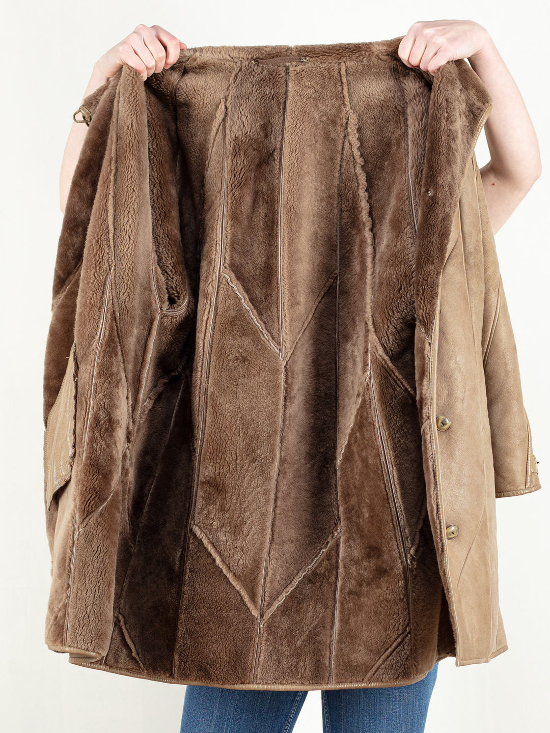 Vintage 70's Women Sheepskin Winter Coat - NorthernGrip