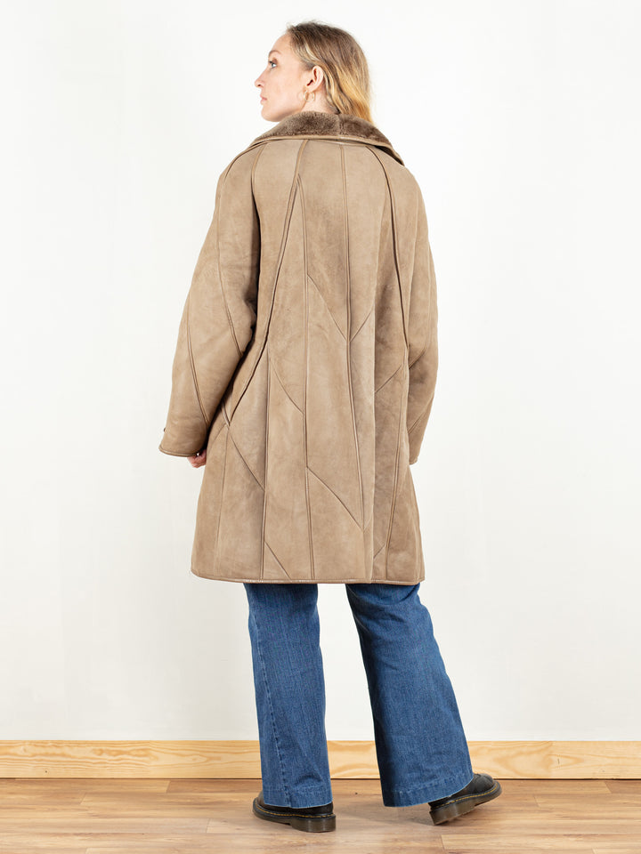 Vintage 70's Women Sheepskin Winter Coat - NorthernGrip