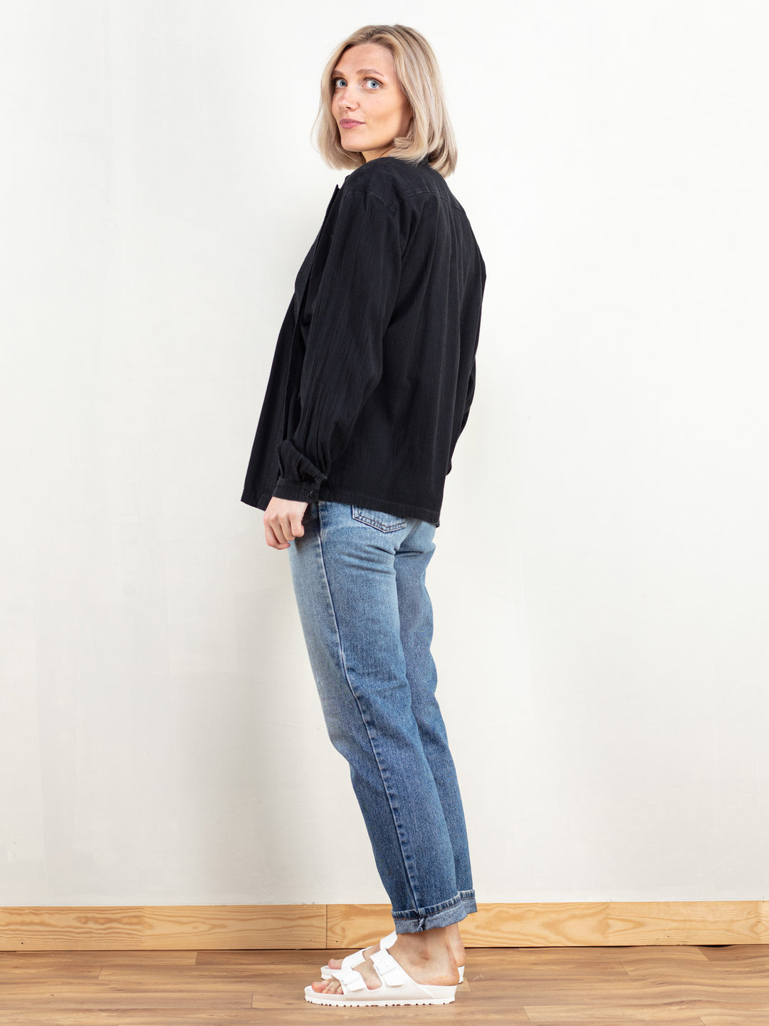 Vintage Women 90's Black Shirt - NorthernGrip