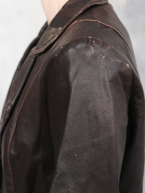 Vintage 70's Women Leather Jacket - NorthernGrip