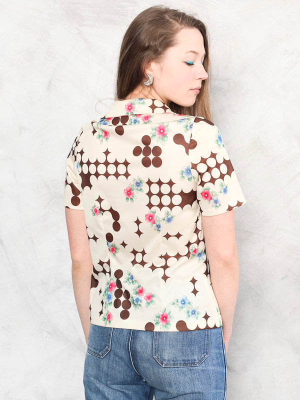 Vintage 70's Floral Women Top - NorthernGrip