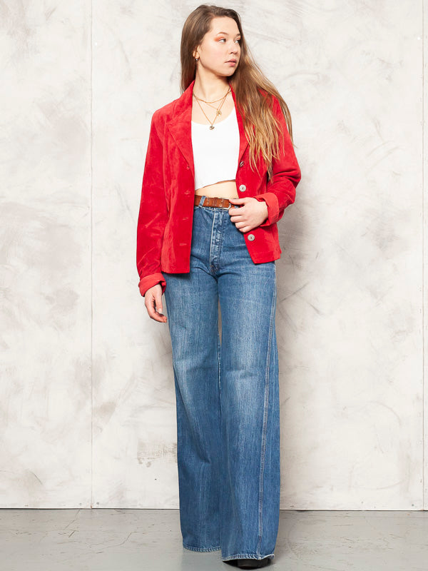 Vintage 90's Women JOFAMA Suede Blazer - NorthernGrip