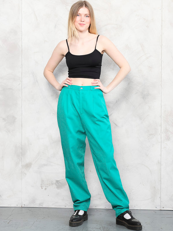 Vintage Women Green 80's Pants - NorthernGrip