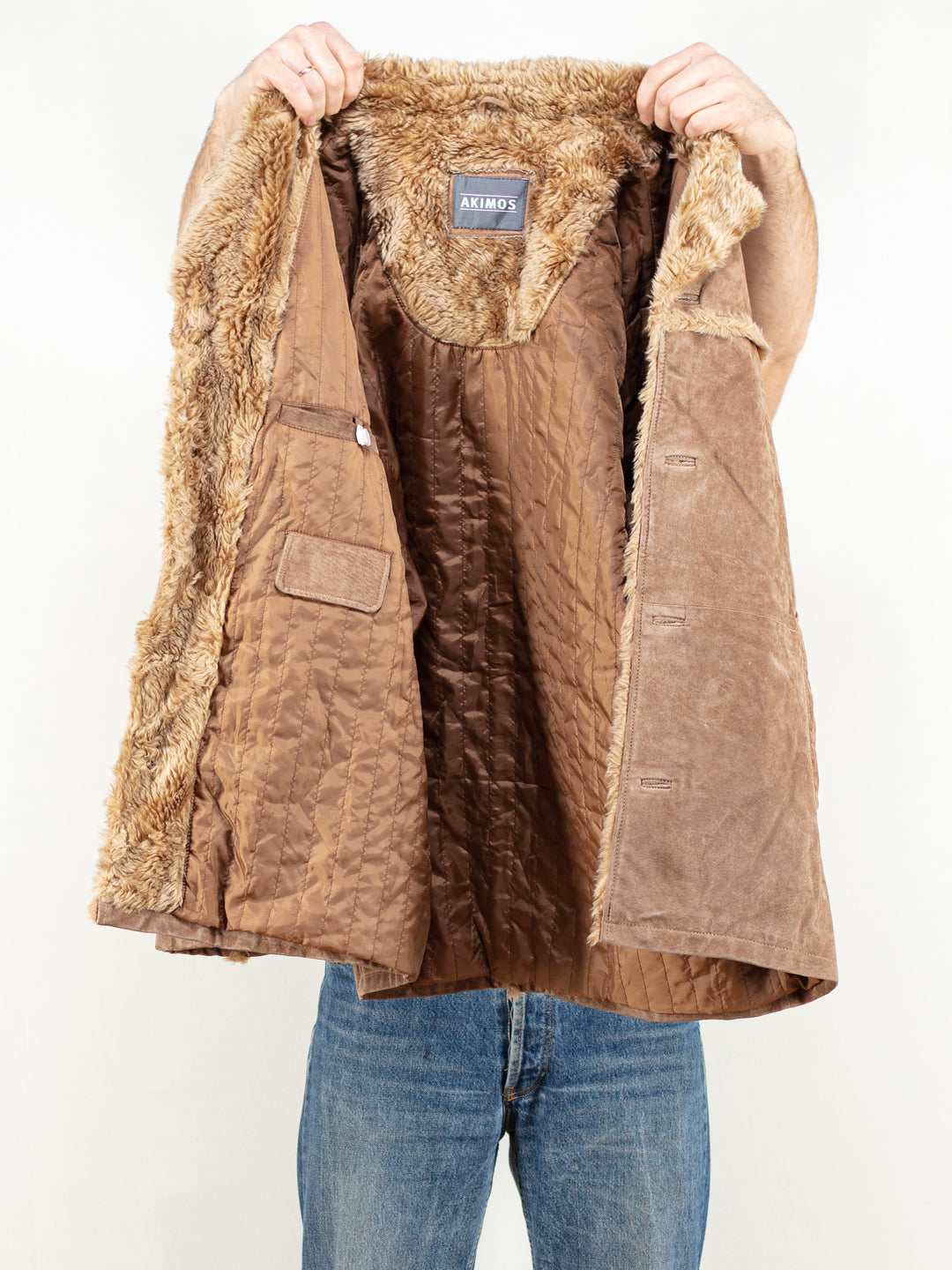 Vintage 70's Suede Sherpa Coat - NorthernGrip