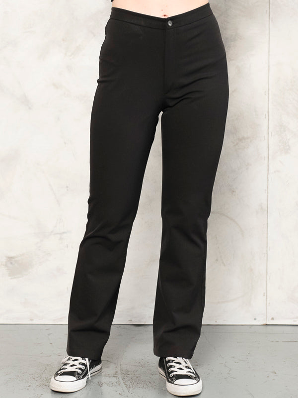 Vintage Women Y2K Black Pants - NorthernGrip