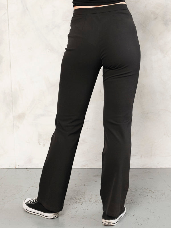 Vintage Women Y2K Black Pants - NorthernGrip