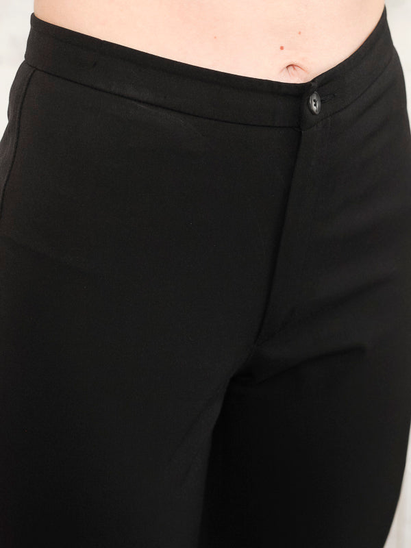 Vintage Women Y2K Black Pants - NorthernGrip