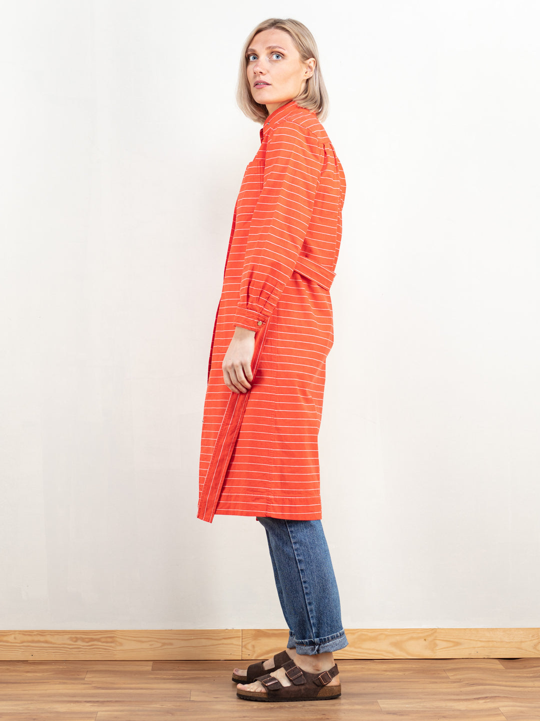 Vintage Women 90's Striped Dress - NorthernGrip